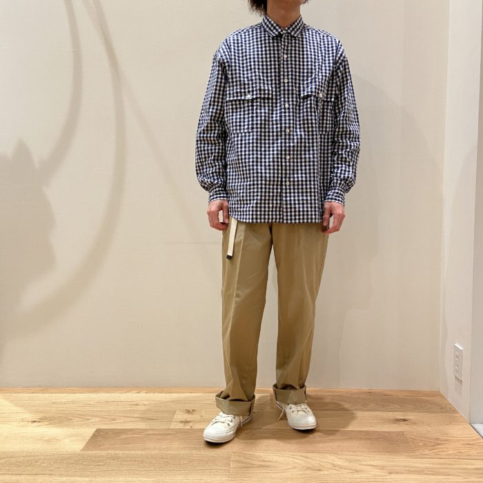 Porter Classic (ポータークラシック) / ROLL UP GINGHAM CHECK SHIRT 
