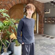 『THE INOUE BROTHERS Waffle Knit Sweater』